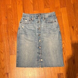Abercrombie & Fitch Blue Denim Pencil Skirt 4